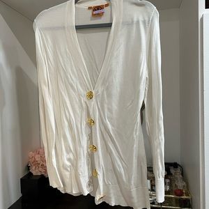 Tory Burch Simone logo cardigan